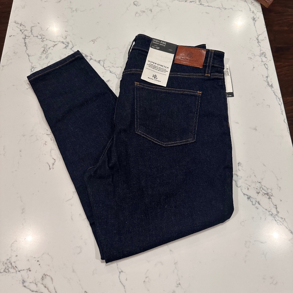 NWT!! Women's Ralph Lauren Jeans, Size 14P
